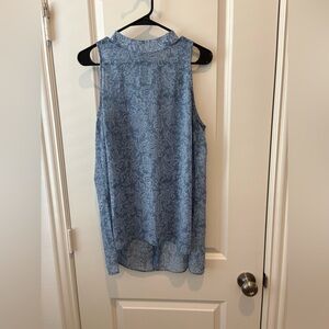 Michael Kors Flowy light blue high neck top